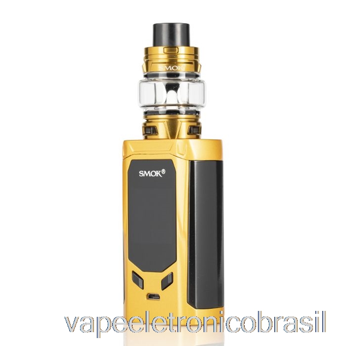 Vape Eletrônico Smok R-kiss 200w & Tfv8 Baby V2 Starter Kit Ouro
